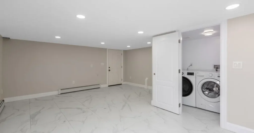 porcelain-tile-basement-flooring